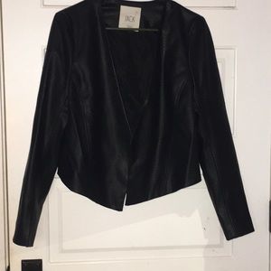 Black leather jacket